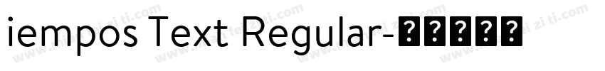 iempos Text Regular字体转换